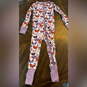 2T butterflies little sleepies zippy
